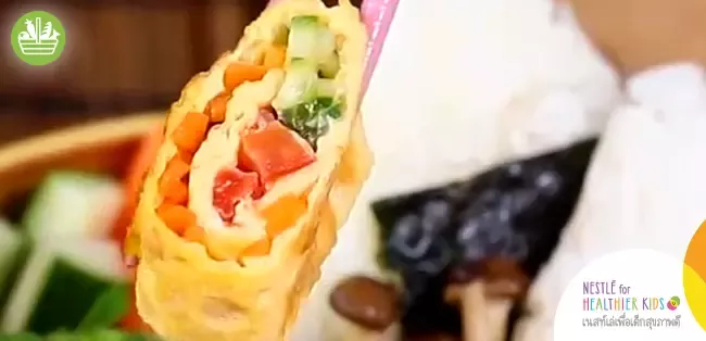 เบนโตะไข่ม้วน