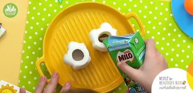 วิธีทำนมหมีปั่นฟรุตตี้สโนวี่