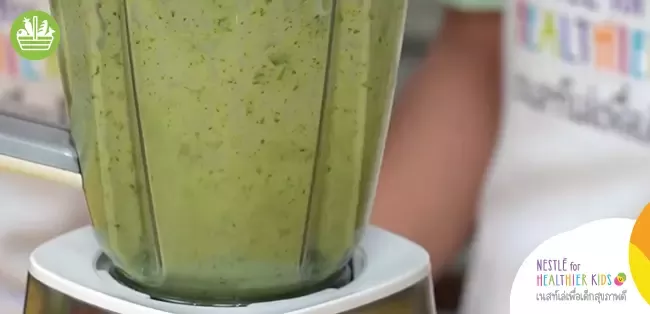 วิธีทำนมหมีปั่นฟรุตตี้สโนวี่