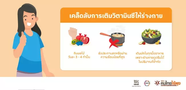 เคล็ดลับการเติมวิตามินซี