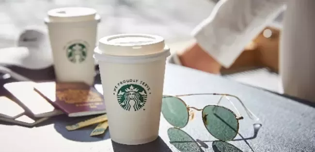 We Proudly Serve Starbucks