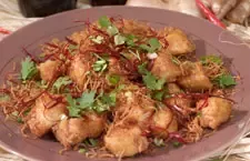 ไก่กรอบขิงหอม