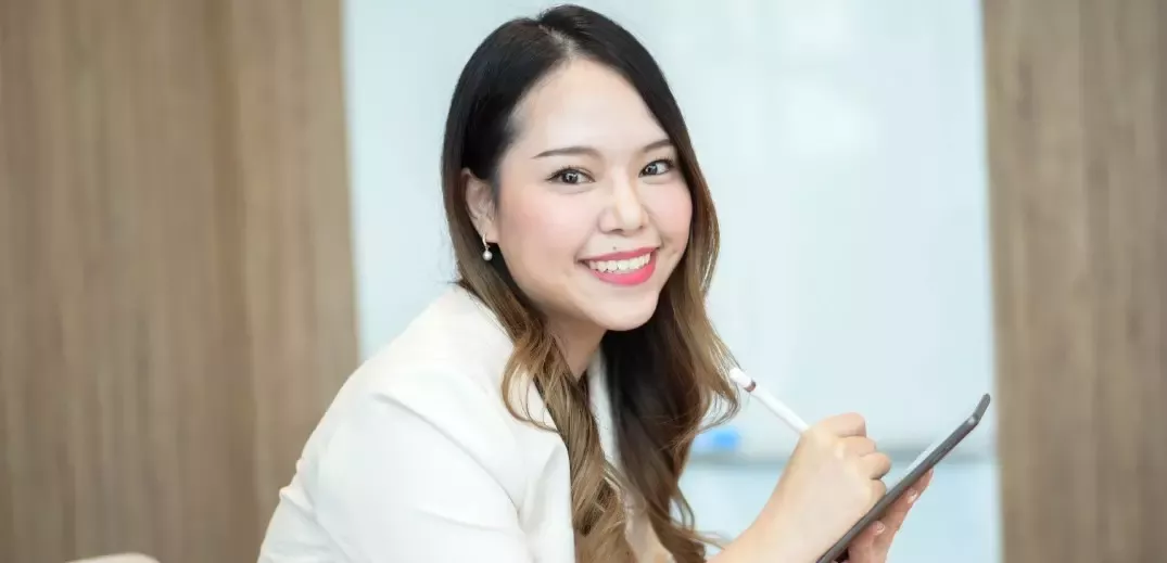 girl smiling