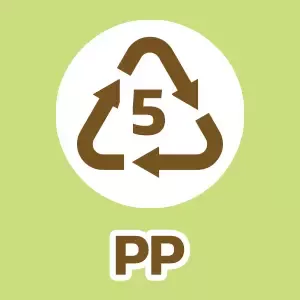 สัญลักษณ์ของผลิตภัณฑ์ที่รีไซเคิลได้-PP