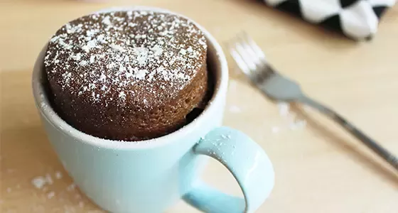 Microwave-baked Mocha Mug cake