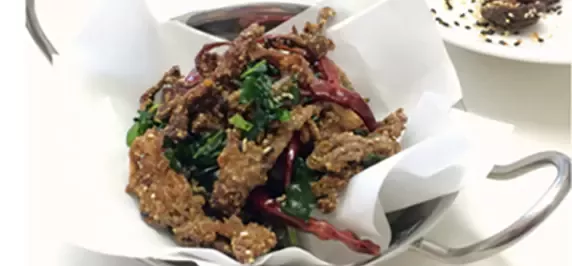 ลาบเห็ดทอด